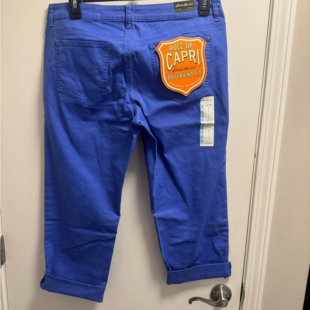 *Eddie Bauer Women's Blue Ankle Jeans - Picture 2 of 7
